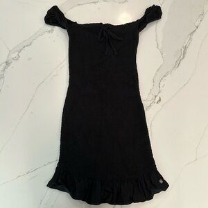 Roxy bodycon mini dress black size XS